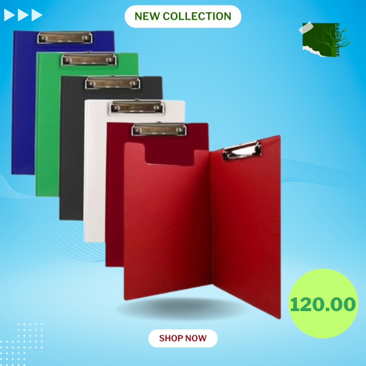 A4 Double Clip Board for Exam School Office Home and Multipurpose Use Writing Board