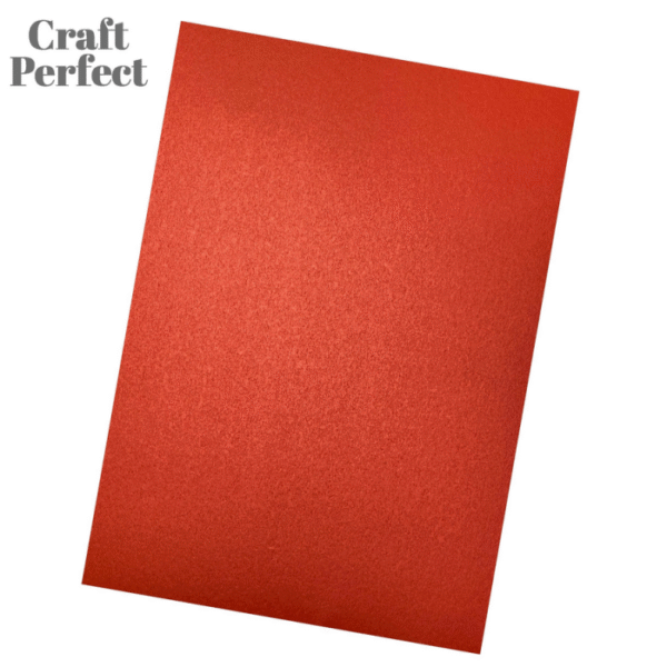 Red Velvet Art Card A4 Size Pack of 10 Sheets | Premium Craft & Decorative Card Paper