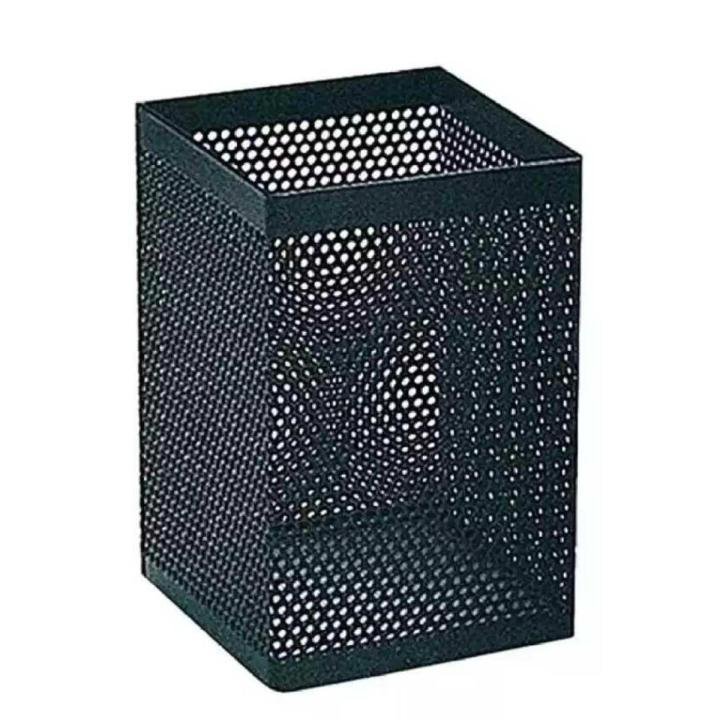 Square Mesh Pen Stand Metal Desk Organizer Pen Holder for Office School and Home Use