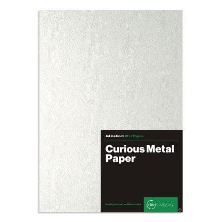 Metallic Ice Gold Paper A4 10 Sheets Premium Printable Paper for Certificates, Business Cards, Invitations, and Document Printing