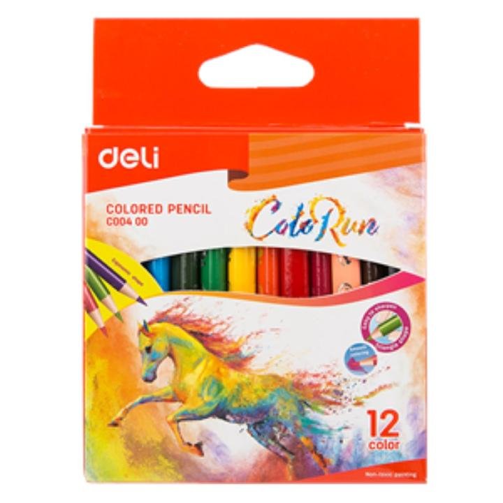 Deli EC00400 Mini Colored Pencil Assorted Portable Color Pencil Set for Kids and Artists