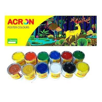 Acron Students Poster Colours Gulliver Kit 120ml 12 Shades Poster Paint Set for School Hobby and Art Projects