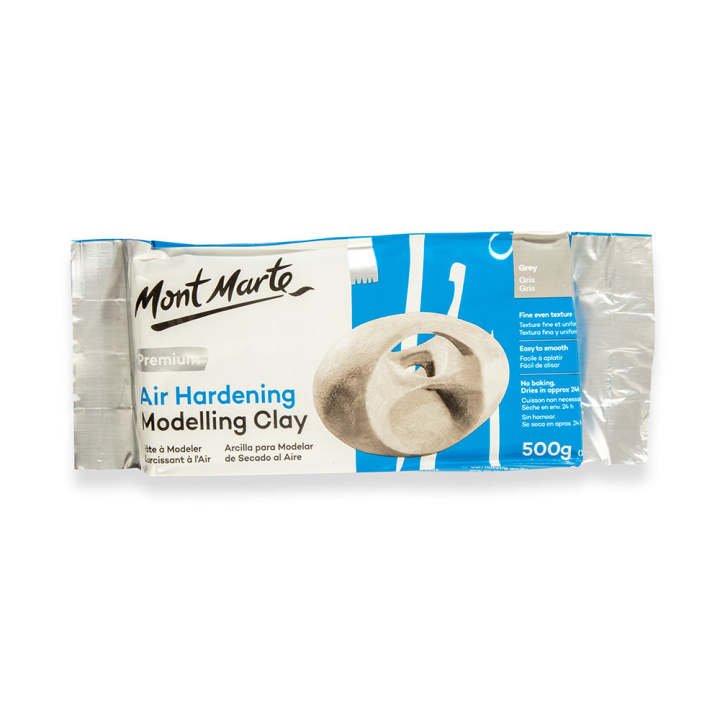 Mont Marte Air Hardening Modelling Clay Grey - 500g