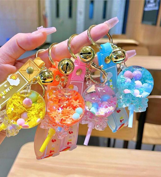 Creative Luxury Floating Key Ring | Cute Keychain Bag Pendant & Keyfob