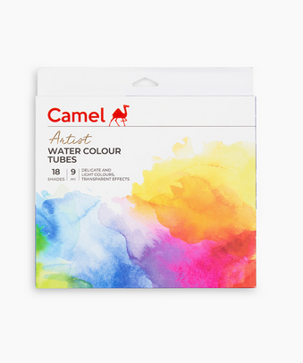 Camel Artist Watercolor Paint Set 9ml 18 Colors | Professional Artist Watercolor Tubes for Students & Beginners