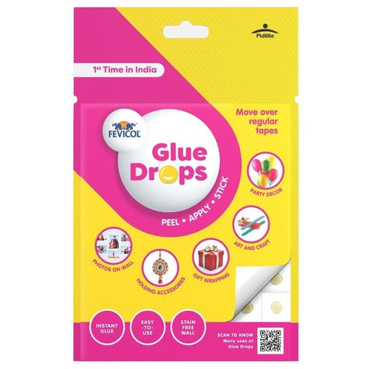 Pidilite Fevicol Multi Use Glue Drops | Easy Adhesive for Decorations, Crafts & DIY Projects