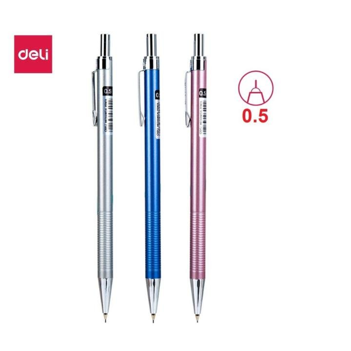 Deli 6492 Metal Mechanical Pencil 0.5mm Premium Drafting Pencil for Writing, Drawing & Sketching
