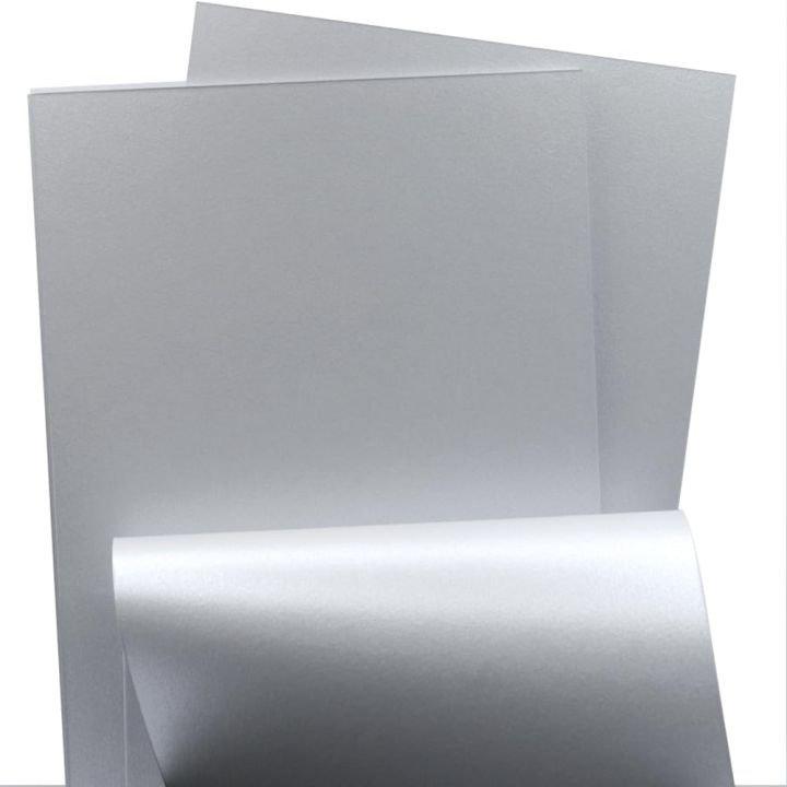 Silver Color Paper 300 GSM A4 Pack of 10 Sheets | Premium Card Paper for Certificates & Invitations