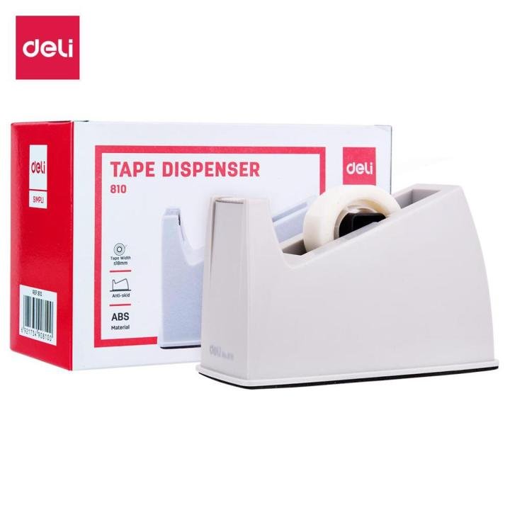 Deli E810 Tape Dispenser Assorted Desktop Tape Cutter for Office School and Craft Use