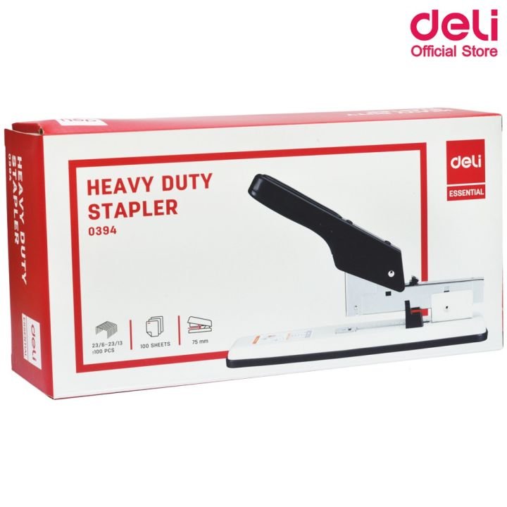 Deli E0394 Stapler 100 Sheets Capacity | Heavy Duty Stapler Assorted Colors