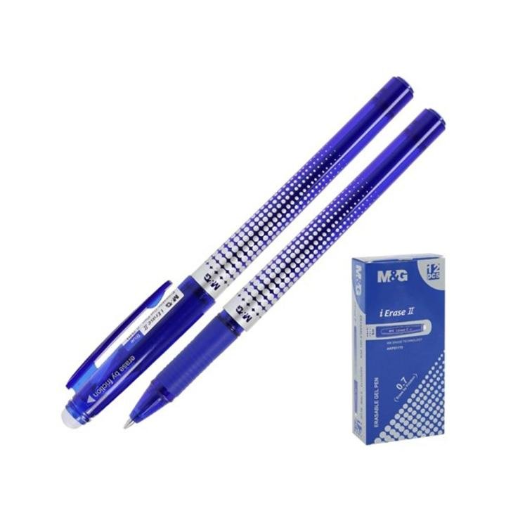 M&G Erase Gel Pen Blue Retractable Erasable Gel Ink Pen for School Office and Daily Writing