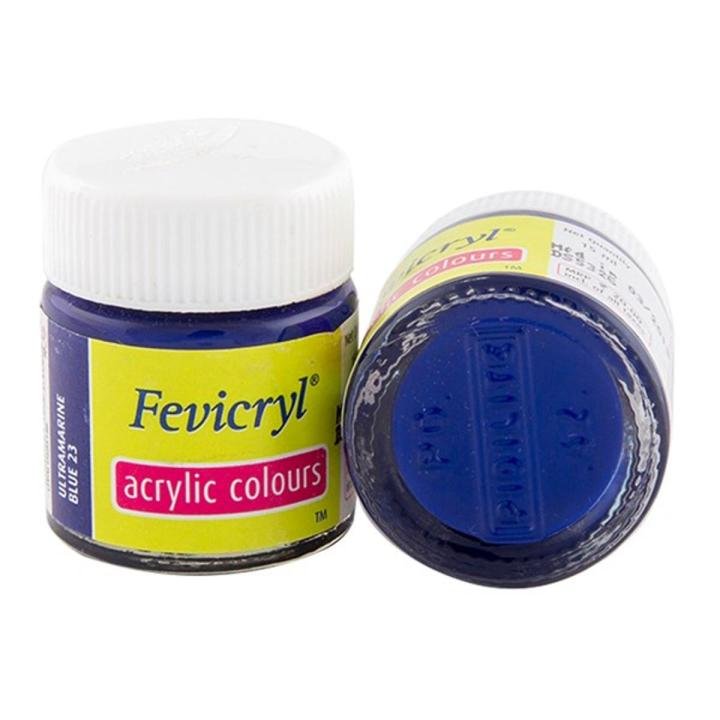 Fevicryl Acrylic Color 15ml – Ultramarine Blue Acrylic Paint for Canvas, Craft, Fabric & DIY Art Projects