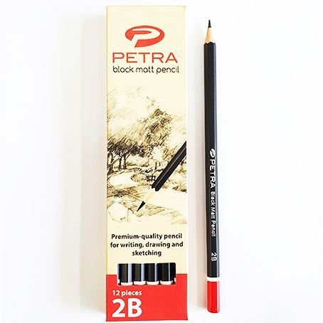 Petra Phoenix Gold Graphite Pencils HB 12 Pieces | Premium Writing & Drawing Pencil Set for School and Office