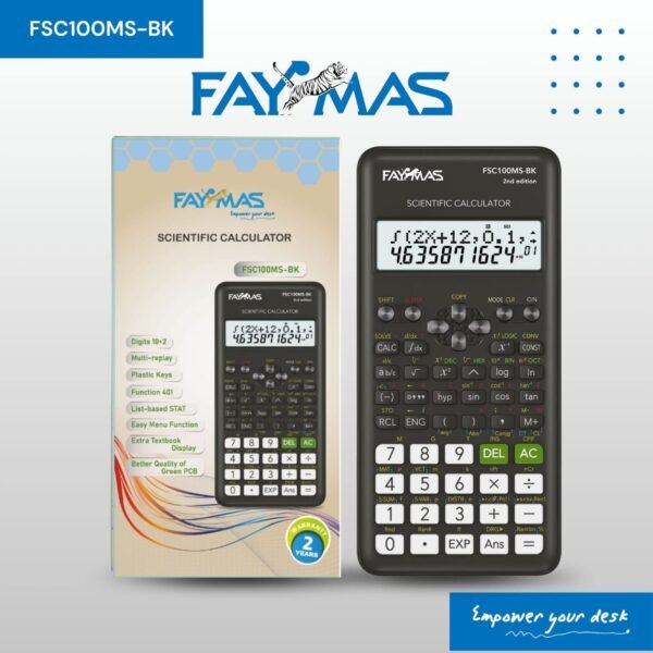 Faymas FSC100MS Scientific Calculator 401 Function