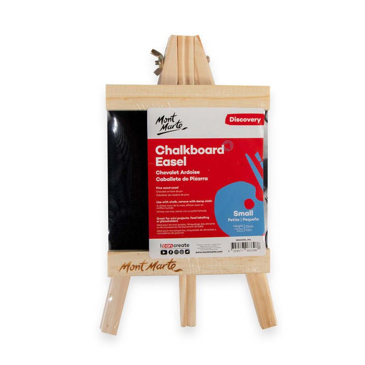 Mont Marte Chalkboard Easel Small | Portable Blackboard Display Stand | Art & Sign Board Easel