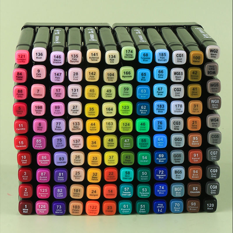 Giorgione Dual Tip Acrylic Art Markers 120 shades