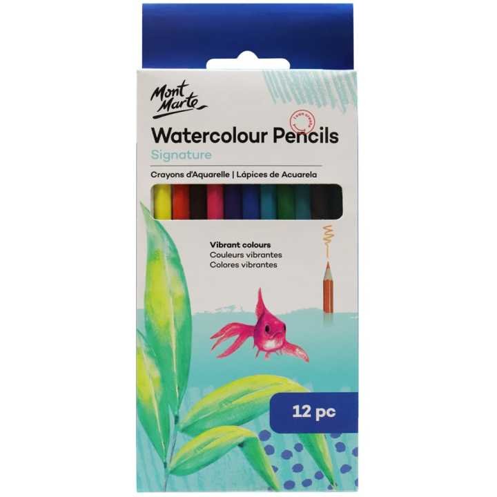 Mont Marte Watercolor Pencils 12pc
