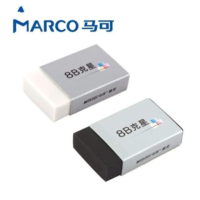 Marco High Quality Foam Eraser Professional 8B Drawing Eraser Soft Clean Eraser 1 Piece