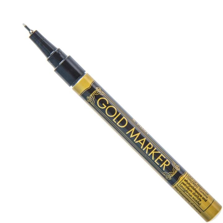 ZEYAR Gold Oil-Based Paint Marker | Extra Fine Point Waterproof Permanent Paint Pen