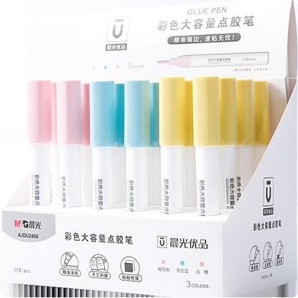 M&G Large Capacity Glue Pen | Precision Dot Glue Pen for Students & Crafts | Portable Adhesive Pen