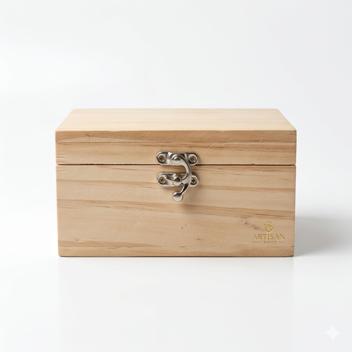 Elegant Wooden Storage Box with Multi-Compartment Organizer | Multipurpose Jewelry, Stationery & Accessories Organizer for Home & Office