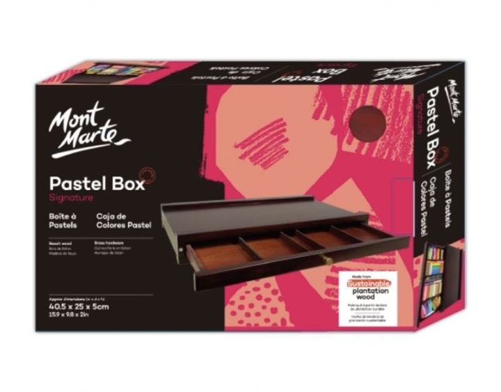 Mont Marte Signature Pastel Storage Box with Single Drawer Organizer