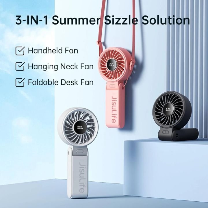 Jishulife Handheld Fan Life7 5000mAh Rechargeable Portable Fan