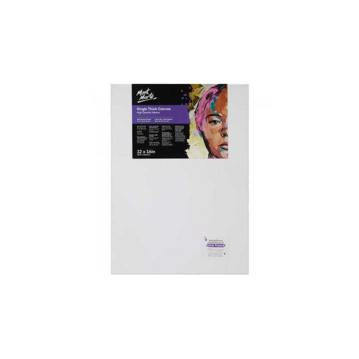 Mont Marte Premium Canvas 12 × 16 Inch Single Thick for Acrylic & Oil