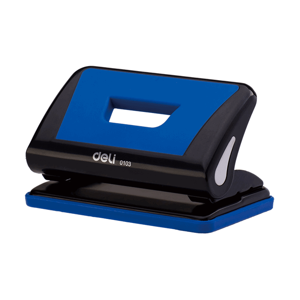 Deli E0103 10 Sheet Paper Punch Machine Durable Metal Office Puncher