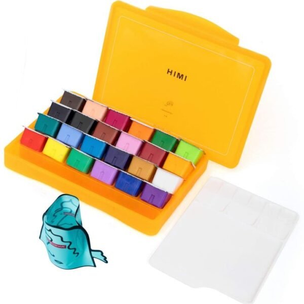 HIMI MIYA Gouache Paint Set 24 Colors 30ml Jelly Cups Non-Toxic