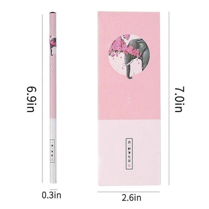 MiYA HIMI Cute Animal Charcoal Soft Pencil Set 8 Pieces 4.4mm Sketching Drawing Shading Pencils for Artists Students and Kids