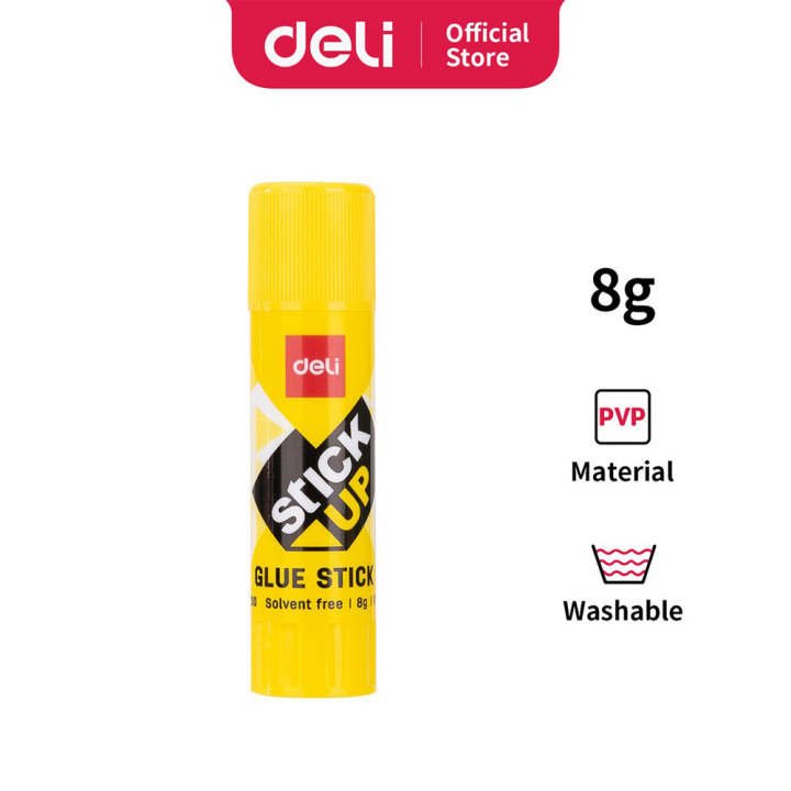 Deli EA20010 Glue Stick 8g | Strong PVP Adhesive Glue for School, Office, Paper Crafts & DIY Projects