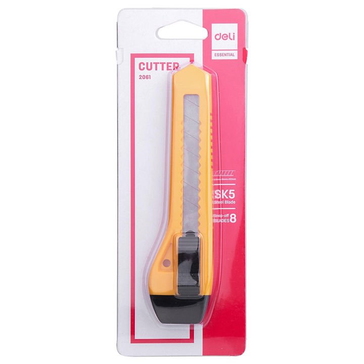 Deli E2061 Anti Cutter with SK5 Steel Blade – Sharp & Durable Utility Knife for Office, School, Crafts & Packaging