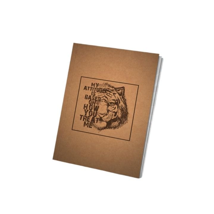 PaperTree Vintage A5 Sketchbook My Attitude – 80 Sheets Drawing Notebook