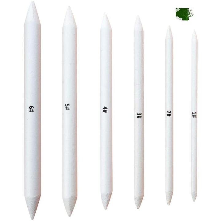 Blending Stumps & Tortillions 6 Pcs Set | Paper Blending Tools for Sketching, Shading, Charcoal, Pastel & Pencil Drawing