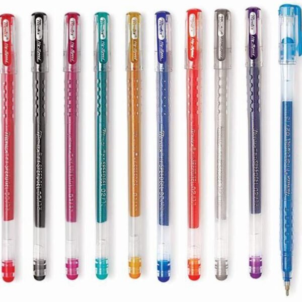 Montex Hi-Speed Glitter Gel Pen Set 10 Colors