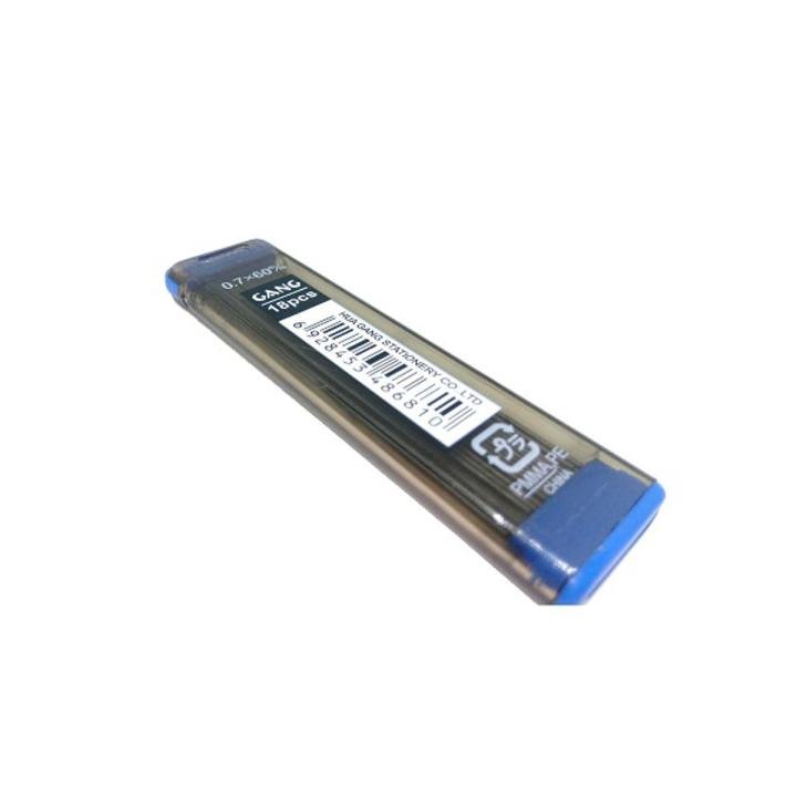 Gang Mechanical Pencil Refill Leads 0.7mm 2B | 18 Leads Pack