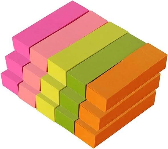 PaperTree Multi Color Sticky Notes 500 Sheets 3 × 3 cm – Self-Adhesive Post-it Flags for Office, School, Study & Document Organization