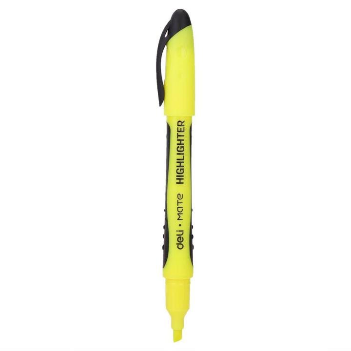 Deli U35170 Pen Style Highlighter Yellow Chisel Tip