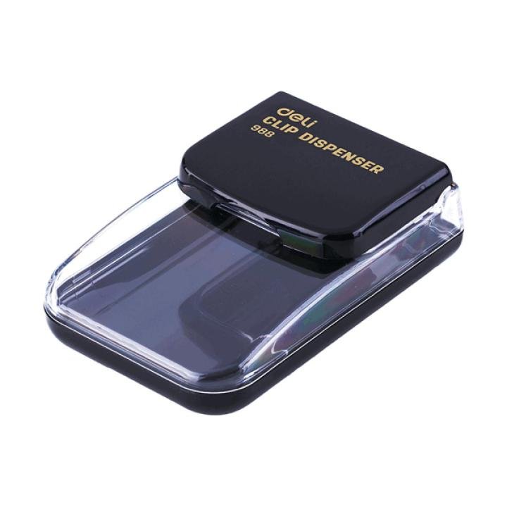 Deli E988 Magnetic Paper Clip Box | Magnetic Paper Clip Holder & Organizer for Office, School & Home Desk
