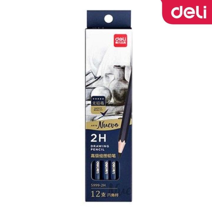 Deli S999-2H Sketching Pencil Premium Quality Pack of 12 Pcs
