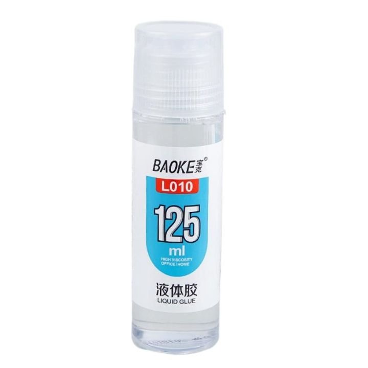 BAOKE L010 Liquid Glue 125ml – Strong Quick Drying Adhesive for Paper, Cardboard, Crafts, School & Office Use