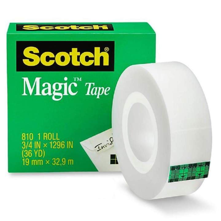 3M Scotch Magic Tape 3/4 Inch x 36 Yards | Invisible Matte Adhesive Tape for Office, School, Gift Wrapping & Paper Repairs