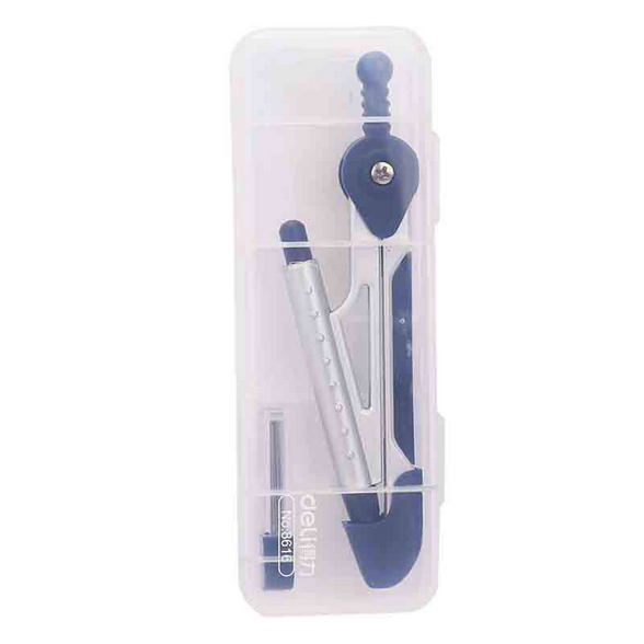 Deli E8616 School Compass with Mechanical Pencil Set