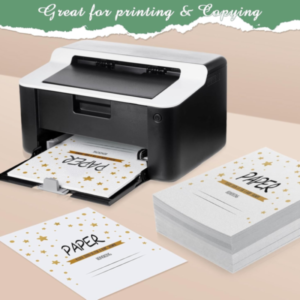 White Metallic Paper 250gsm 10pcs Double Sided Printer Paper for Wedding Birthday Craft Certificate DIY Card Making