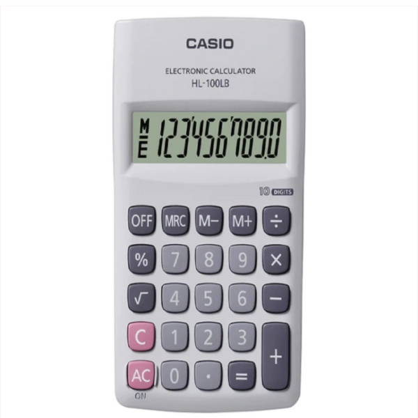 CASIO HL100LB 10 Digit Portable Basic Calculator