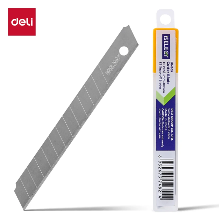Deli iSelect Cutter blades-13 | Pack of 10 | High quality steel