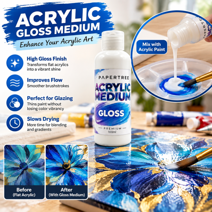 Papertree Acrylic Medium Gloss 100ml