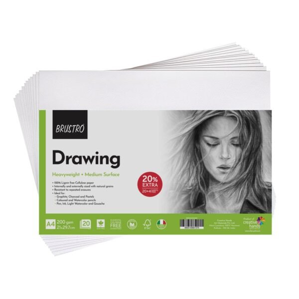 BRUSTRO Drawing Papers 200 GSM, A4