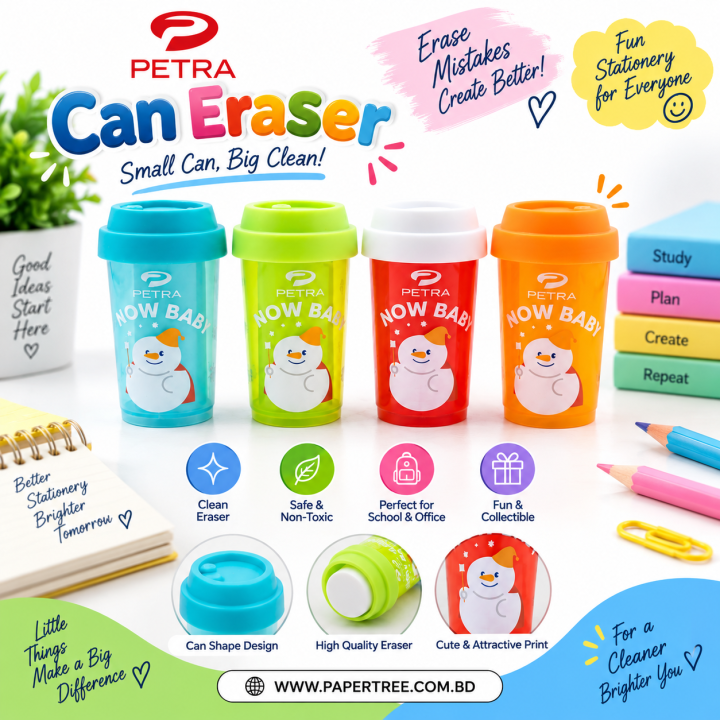 Petra Can Eraser Multicolor (1 pcs)